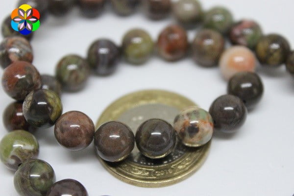 Çeyrek Dizi (9cm uzunluğundadır!) Jasper Taşı Çeyrek Dizi 8mm (9906) - Görsel 4