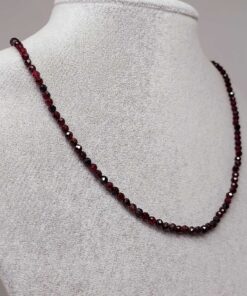 Alternative view of Lal (Garnet – Granat ) Taşı 3mm Kolye (Sabit Klipsli)