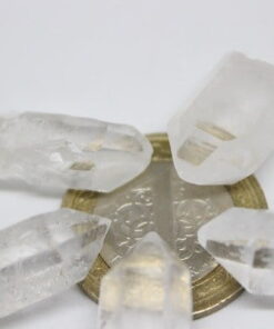 Mini Boy Uçlu Berrak Bebek Kristal Kuvars Ham Doğal Parçalar 3-5 Gram