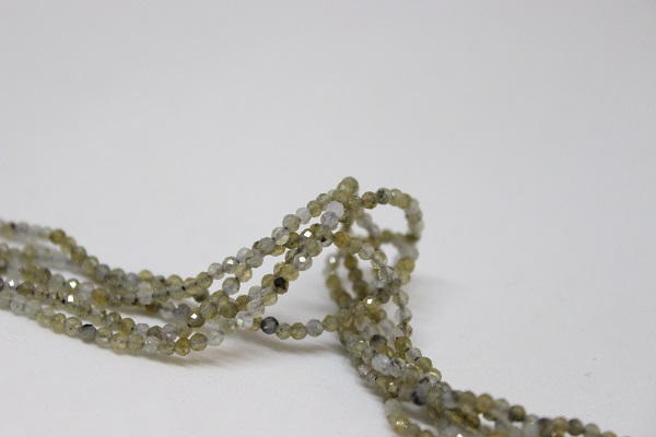 Labradorit Taşı YARIM Dizi 2mm (17cm uzunluğundadır)