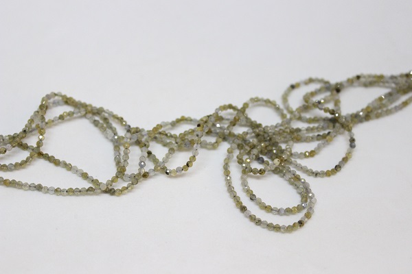 Labradorit Taşı YARIM Dizi 2mm (17cm uzunluğundadır) - Görsel 5