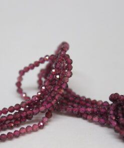 Lal (Garnet - Granat ) Taşı YARIM Dizi 2mm (17cm uzunluğundadır)