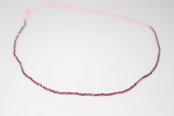 Lal (Garnet - Granat ) Taşı YARIM Dizi 2mm (17cm uzunluğundadır) - Görsel 5