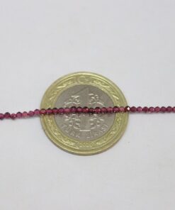 Alternative view of Lal (Garnet - Granat ) Taşı YARIM Dizi 2mm (17cm uzunluğundadır)