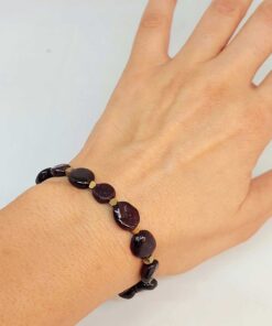 Lal (Granat) (Garnet) Taşı Tasarım Bileklik (47100)