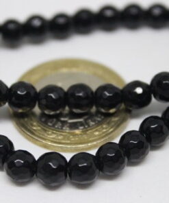 Onix (Oniks) Taşı Faset Kesim Parlak 6mm/adet