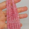Pembe Kuvars Taşı Rondela Kesim 6x1.5mm Dizi (49404)