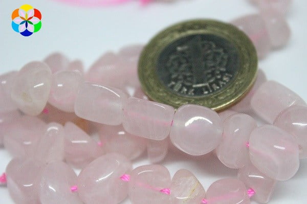 Pembe Kuvars Doğal Tımbıl Taşlar/adet - Görsel 3