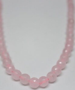 Pembe Kuvars Taşı Faset Kesim Dizi 8mm