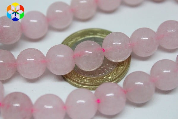 Pembe Kuvars Taşı Dizi 10mm - Görsel 3