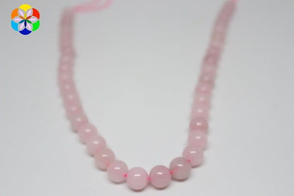 Pembe Kuvars Taşı Dizi 10mm - Görsel 2