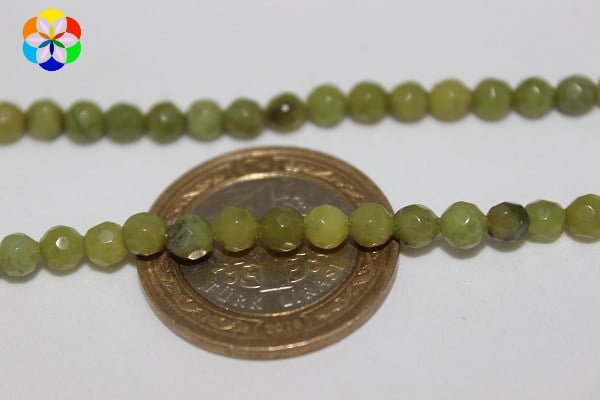 Peridot (Zebercet) Taşı Faset Kesim Dizi 4mm - Görsel 2