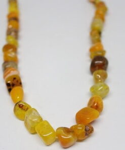 Çeyrek Dizi (9cm uzunluğundadır!) Akik Alacalı Mandalina Tımbıl Taşlar Çeyrek Dizi