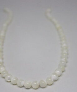 Sedef Taşı Dizi 8mm (Beyaz)