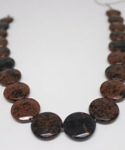 Jasper Taşı Şekilli YARIM Dizi (14756) (18 cm Uzunluğundadır)