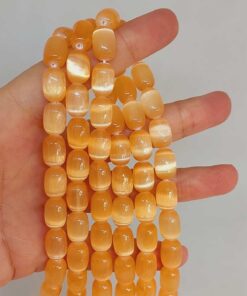 Renkli Selenit Taşı Kapsül Kesim Dizi 8.5*12mm (49200)
