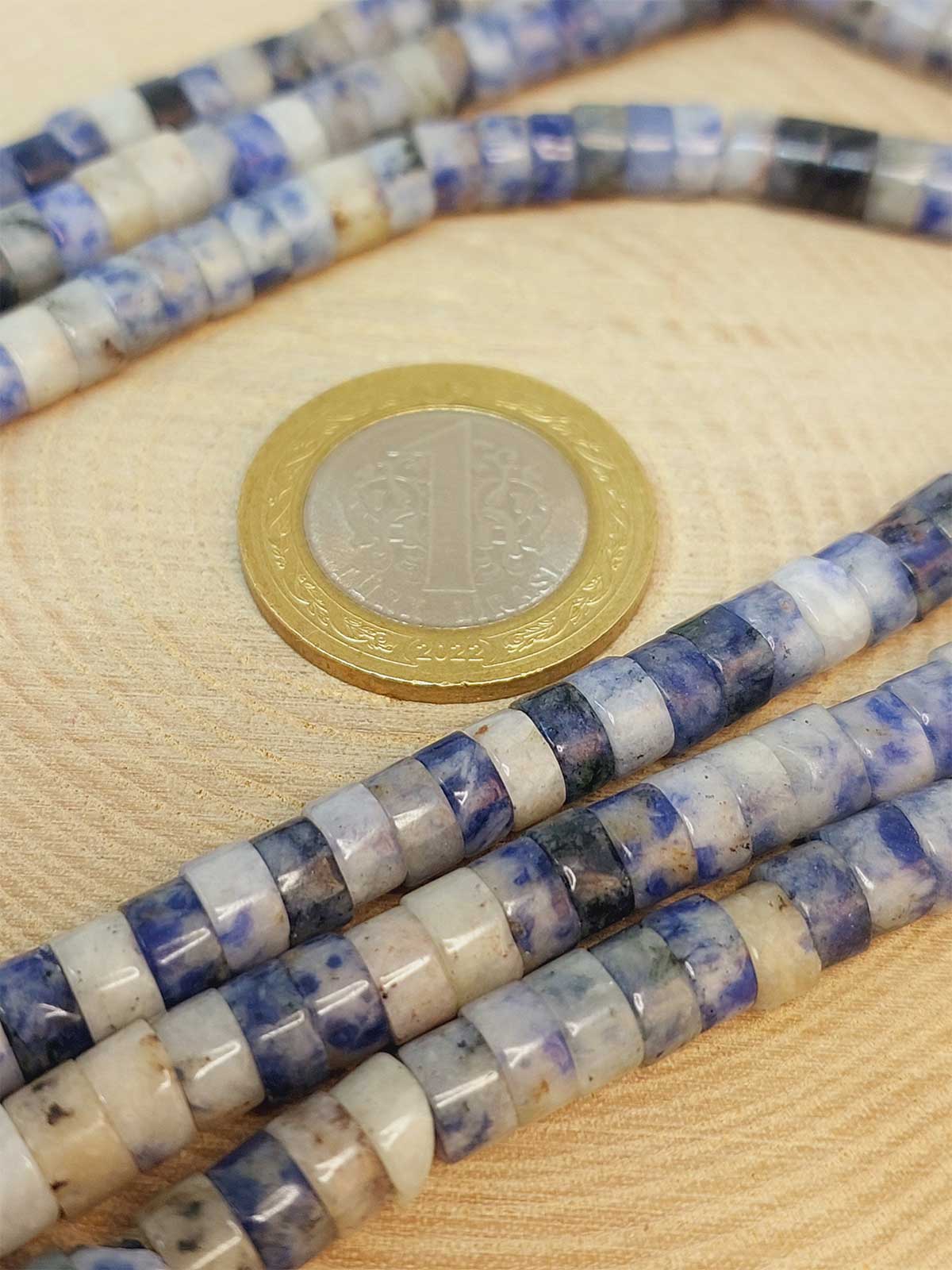 Sodalit Taşı Şekilli 3x6mm Dizi (49354) - Görsel 2