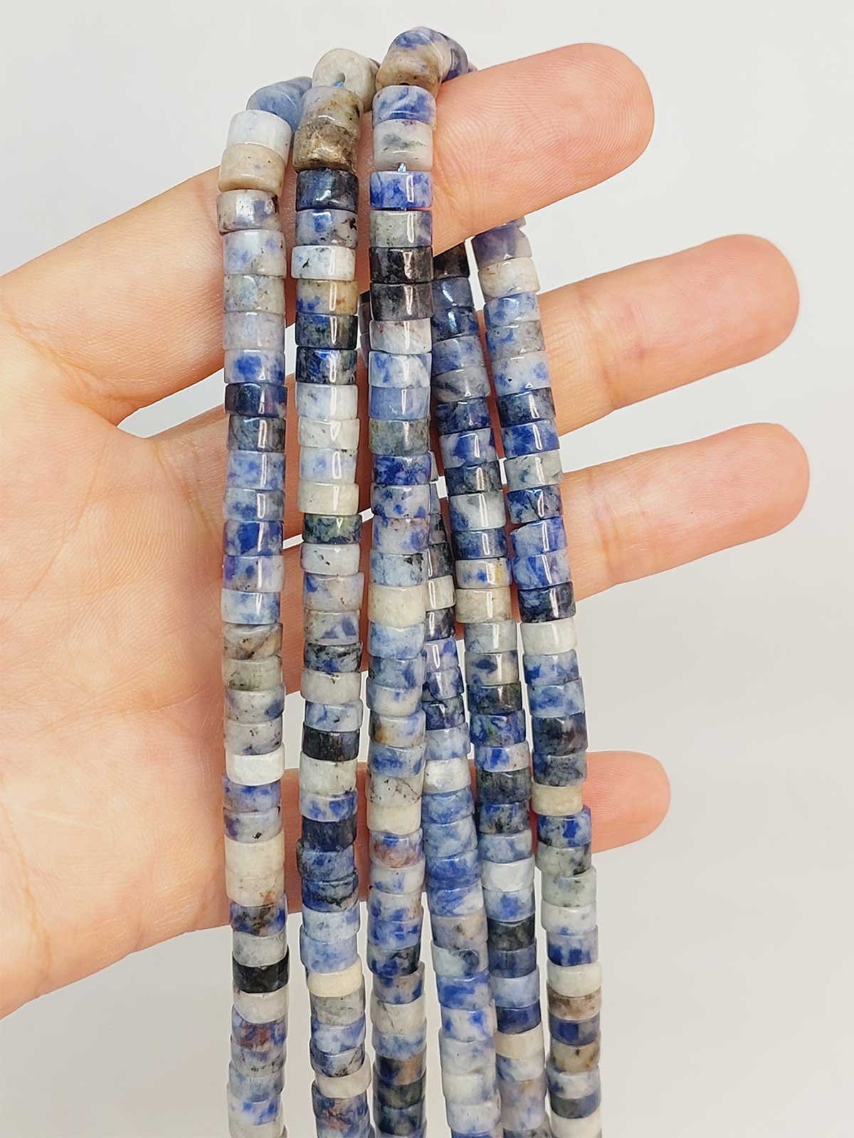Sodalit Taşı Şekilli 3x6mm Dizi (49354)