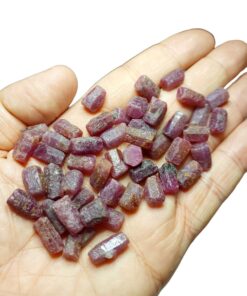 Yakut Taşı Kütle Ham Parça Altıgen ve Benzeri Formda 2-2.49 gram Aralığı