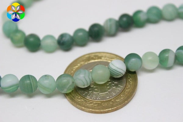 Akik Taşı Mat Dizi 6mm - Görsel 3