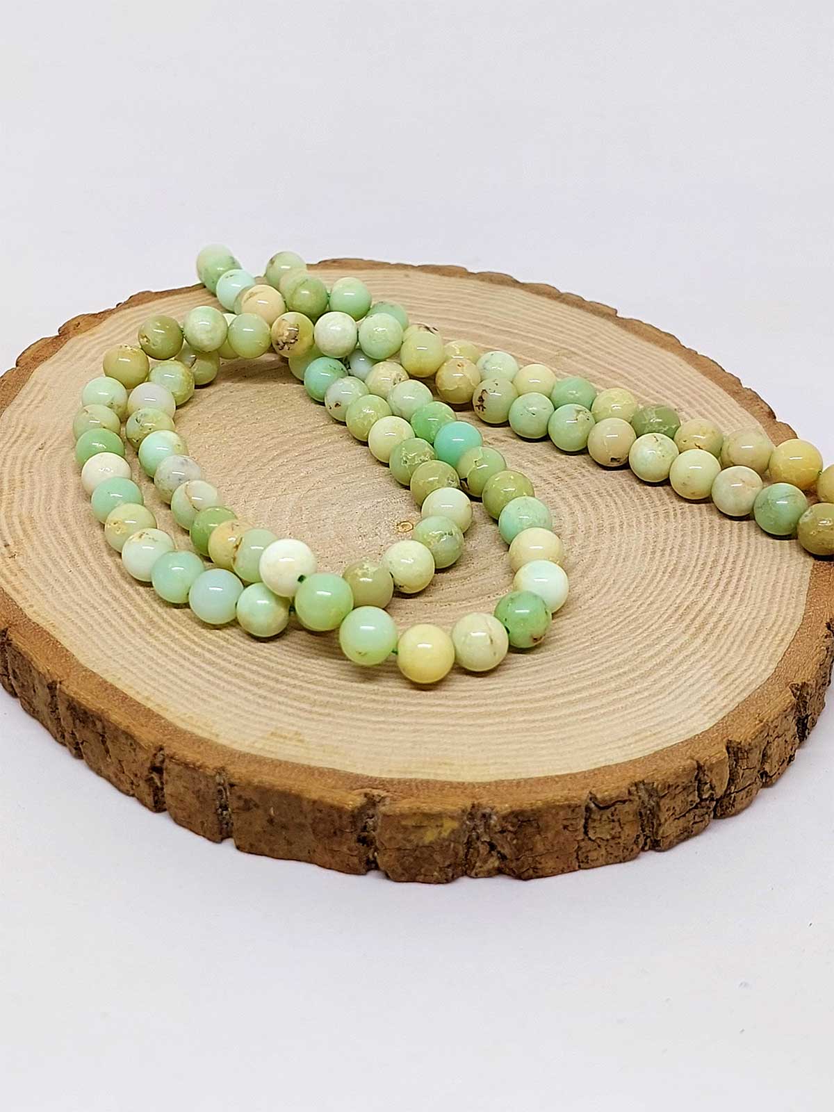 Yeşil Alacalı Opal Taşı Dizi 8mm