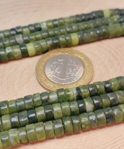 Alternative view of Yeşim Taşı Şekilli 3x6mm Dizi (49338)