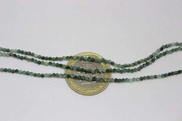Zümrüt Taşı Faset YARIM Dizi 2mm (17cm uzunluğundadır) - Görsel 3