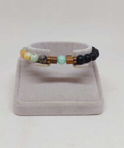 Alternative view of Amazonit & Oniks Taşı 8mm Unisex Tasarım Bileklik Hawaii Model (4437)