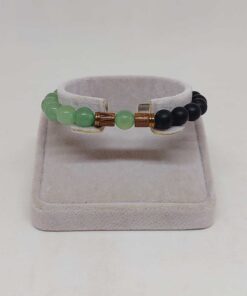 Alternative view of Aventurin & Oniks Taşı 8mm Unisex Tasarım Bileklik Hawaii Model (17605)