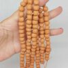 Kahverengi Mat Seramik Boncuk Dizi 8-9mm/30cm (54182)