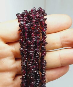 Lal (Garnet-Granat) Taşı Minik/Pirinç Boy Şekilsiz Taşlar Dizi (54404)