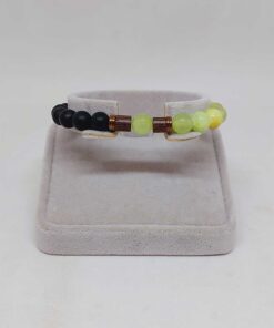 Alternative view of Yeşil Onix & Oniks Taşı 8mm Unisex Tasarım Bileklik Hawaii Model (14679)