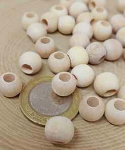 Ahşap Boncuk 8*10mm/10adet (54582)