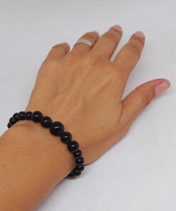 Alternative view of Galaksi Serisi Shungite (Şungit) Taşı Tasarım Bileklik