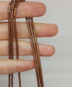 Hematit Taşı Silindir Şekilli Dizi 2x8mm (54660)