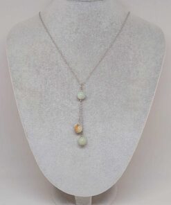 Alternative view of Amazonit Taşı Zincirli Kolye (9442)