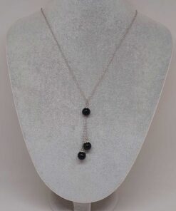 Alternative view of Golden Obdiyen Taşı Zincirli Kolye (36015)