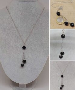 Golden Obdiyen Taşı Zincirli Kolye (36015)