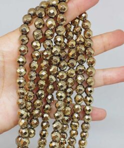 Hematit Taşı Faset Kesim Dizi 8mm (55696)