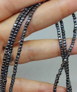 Hematit Taşı Küp Şekilli 2mm Dizi (56072)