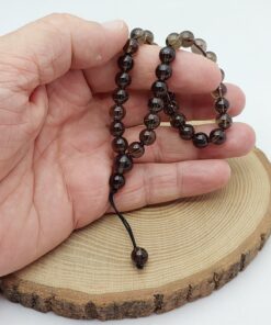 Dumanlı Kuvars Taşı 33lük Özel Tasarım Tesbih 8mm (4729)