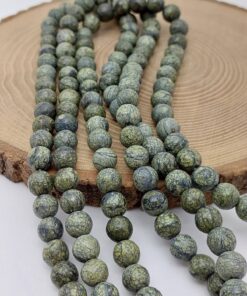 Alternative view of Peridot (Zebercet) Taşı Mat Yosun Yeşili Dizi 8mm (62254)