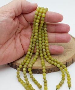 Peridot (Zebercet) Taşı Açık Renk Faset Kesim Dizi 6mm (62250)