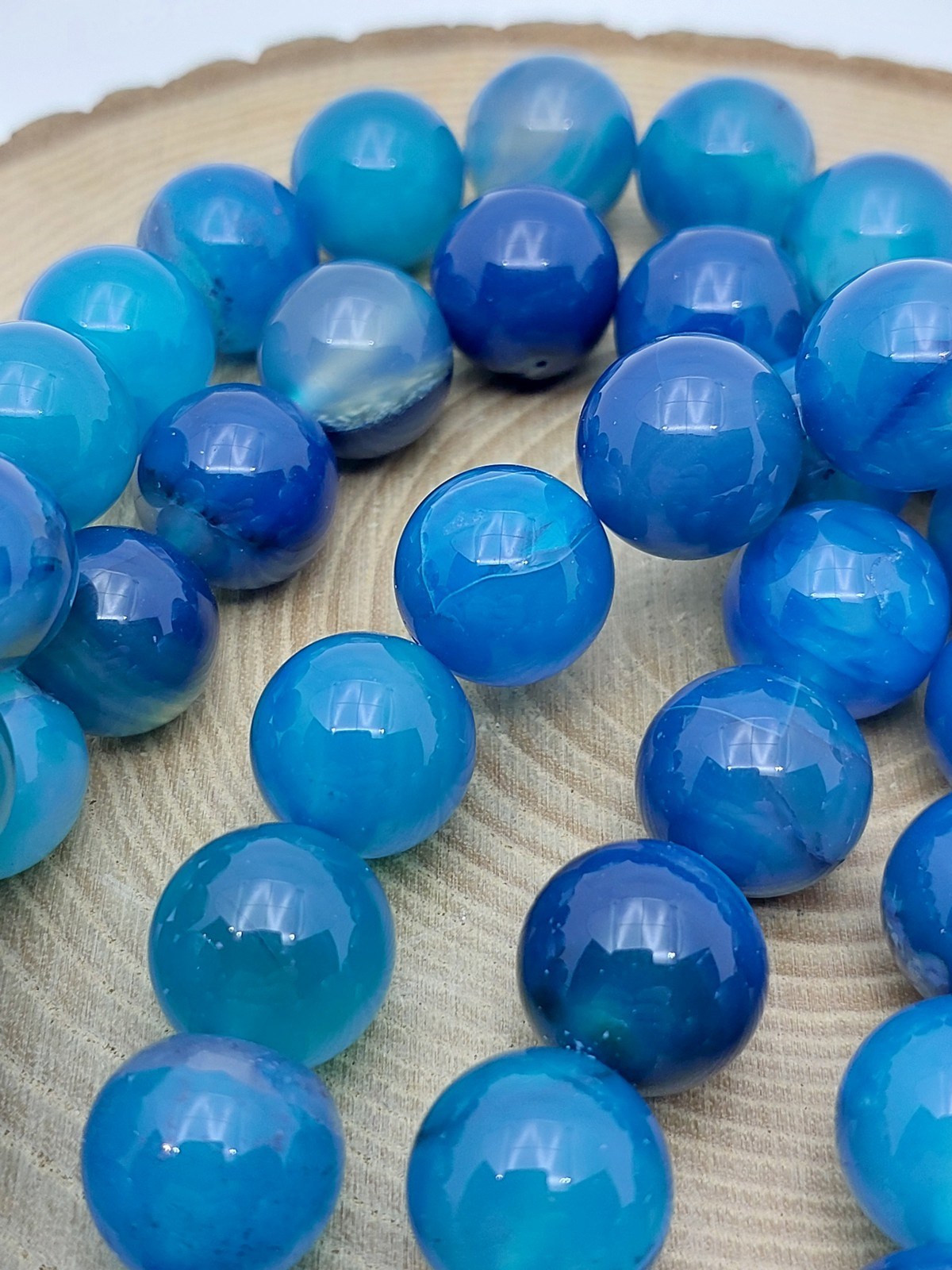 Madagaskar Akik Taşı Dizi 14mm (62228) - Görsel 3
