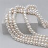 İnci Dizi Beyaz 8*10 mm – Doğal Doku Royal Seri (63300)