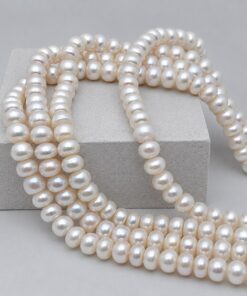 İnci Dizi Beyaz 8*10 mm – Doğal Doku Royal Seri (63300)