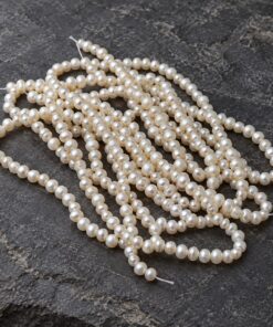 İnci Dizi Beyaz 4,5mm – Doğal Doku Royal Seri (63322)