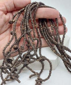 Hindistan Cevizi Kabuğu Ahşap Dizi Koyu Renk 3,5*2,5mm (63896)
